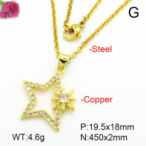 Fashion Copper Necklace  F7N401187aajl-L024