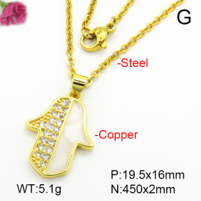 Fashion Copper Necklace  F7N401191aajl-L024