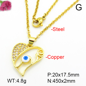 Fashion Copper Necklace  F7N401197aajl-L024