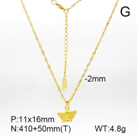 Stainless Steel Necklace  Handmade Polished  7N2000305bhva-066