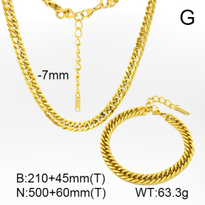 Cuban Link Chains,Four Sides Faceted,Handmade Polished  Stainless Steel Sets  7S0000445vhml-G029