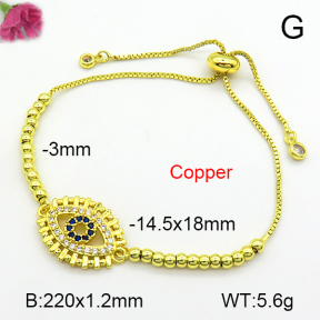 Fashion Copper Bracelet  F7B400736bbml-L002