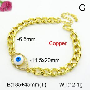 Fashion Copper Bracelet  F7B400739bbml-L002