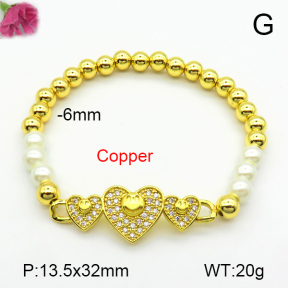 Fashion Copper Bracelet  F7B400745bbov-L002