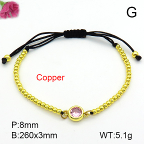 Fashion Copper Bracelet  F7B800109aahl-L002
