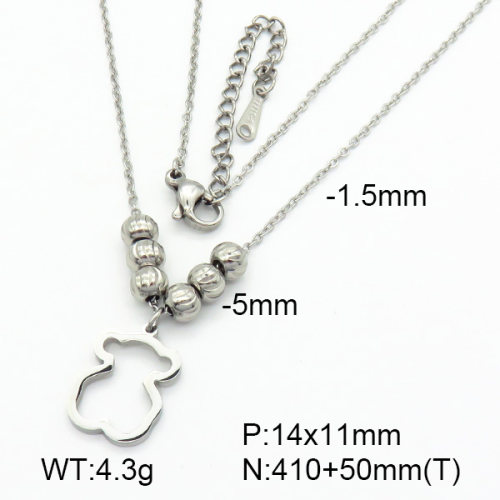 SS Bear Necklaces  TN7000014bhva-662