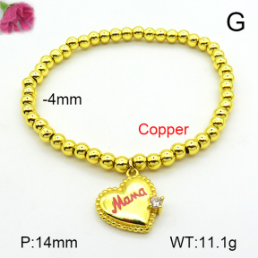 Fashion Copper Bracelet  F7B400935ablb-L002