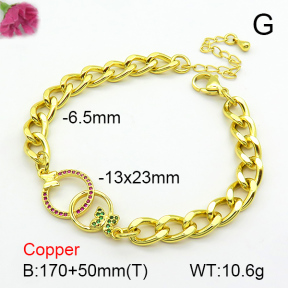 Fashion Copper Bracelet  F7B400939bbml-L002