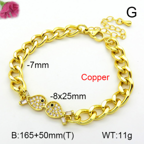 Fashion Copper Bracelet  F7B400951bbml-L002
