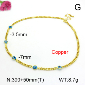 Fashion Copper Necklace  F7N300215abol-L002
