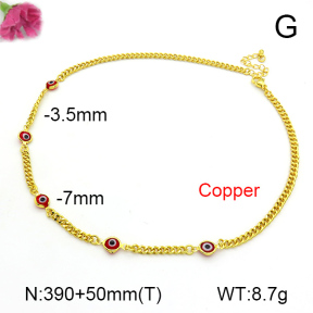 Fashion Copper Necklace  F7N300217abol-L002