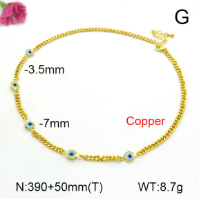 Fashion Copper Necklace  F7N300218abol-L002