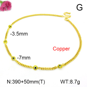 Fashion Copper Necklace  F7N300219abol-L002