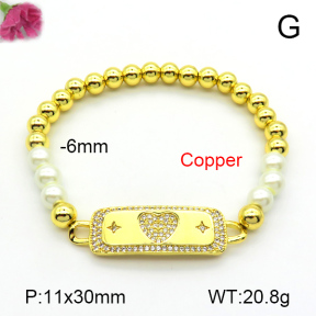 Fashion Copper Bracelet  F7B400969bbov-L002