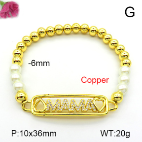 Fashion Copper Bracelet  F7B400976bbov-L002