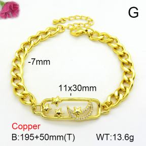 Fashion Copper Bracelet  F7B401011bbml-L002