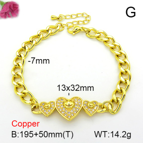 Fashion Copper Bracelet  F7B401012bbov-L002