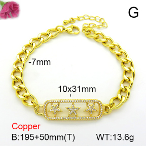 Fashion Copper Bracelet  F7B401014bbov-L002