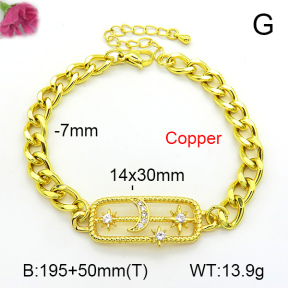 Fashion Copper Bracelet  F7B401019bbml-L002