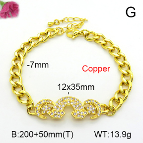 Fashion Copper Bracelet  F7B401021bbov-L002