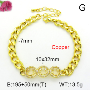 Fashion Copper Bracelet  F7B401022bbov-L002