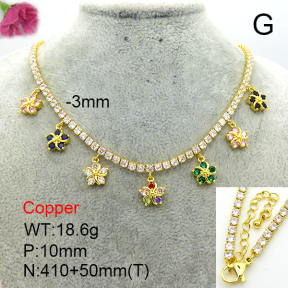 Fashion Copper Necklace  F7N401200aija-L002