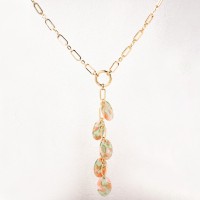 Plate & Iron  Fashion Necklace  Weight:38.9g  26x18mm N:620+100mm(T)  GEN000315vhov-Y08