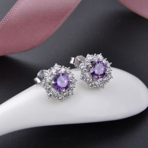 925 Silver Earrings  Weight:2.2g  JE1018aimj-M112  DDS00918-1