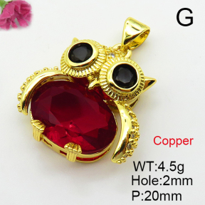 Fashion Copper Pendant  Cubic Zirconia  XFPC03589baka-L024