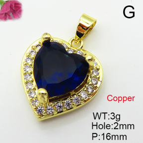 Fashion Copper Pendant  Cubic Zirconia  XFPC03592aajl-L024