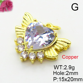 Fashion Copper Pendant  Cubic Zirconia  XFPC03605aajl-L024