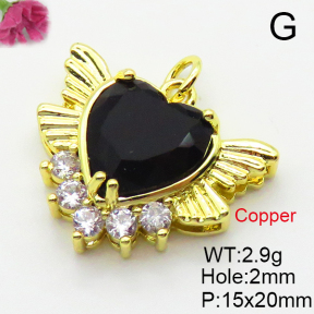 Fashion Copper Pendant  Cubic Zirconia  XFPC03606aajl-L024