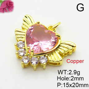 Fashion Copper Pendant  Cubic Zirconia  XFPC03608aajl-L024