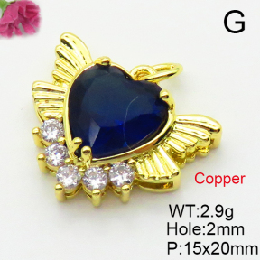 Fashion Copper Pendant  Cubic Zirconia  XFPC03609aajl-L024