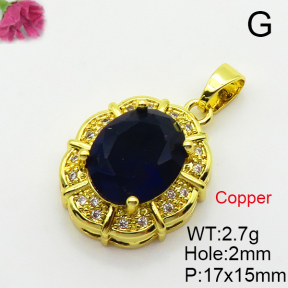 Fashion Copper Pendant  Cubic Zirconia  XFPC03621aajl-L024