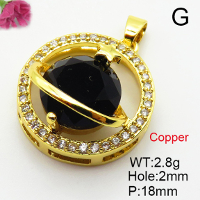 Fashion Copper Pendant  Cubic Zirconia  XFPC03629aajl-L024