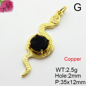 Fashion Copper Pendant  Cubic Zirconia  XFPC03655avja-L024