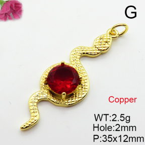 Fashion Copper Pendant  Cubic Zirconia  XFPC03657avja-L024