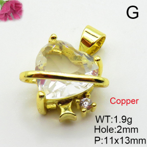 Fashion Copper Pendant  Cubic Zirconia  XFPC03670avja-L024