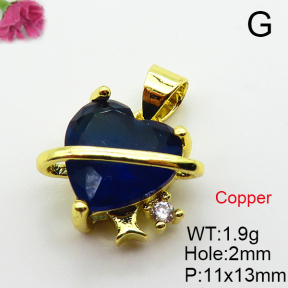 Fashion Copper Pendant  Cubic Zirconia  XFPC03672avja-L024