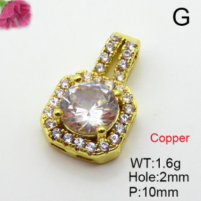 Fashion Copper Pendant  Cubic Zirconia  XFPC03681avja-L024