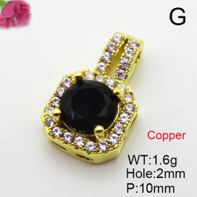 Fashion Copper Pendant  Cubic Zirconia  XFPC03682avja-L024