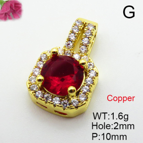 Fashion Copper Pendant  Cubic Zirconia  XFPC03683avja-L024