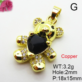 Fashion Copper Pendant  Cubic Zirconia  XFPC03690aajl-L024