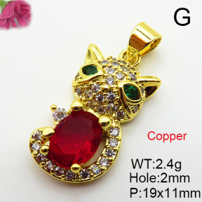 Fashion Copper Pendant  Cubic Zirconia  XFPC03697aajl-L024