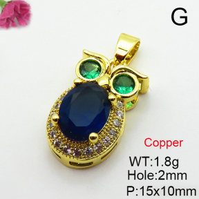 Fashion Copper Pendant  Cubic Zirconia  XFPC03706aajl-L024