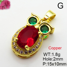 Fashion Copper Pendant  Cubic Zirconia  XFPC03708aajl-L024