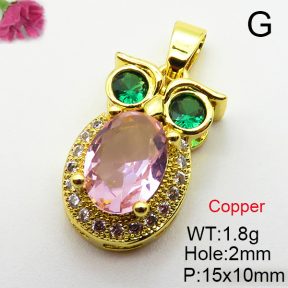 Fashion Copper Pendant  Cubic Zirconia  XFPC03709aajl-L024