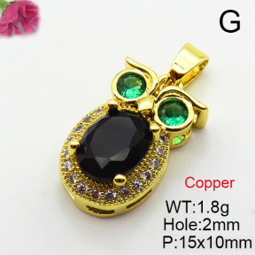 Fashion Copper Pendant  Cubic Zirconia  XFPC03711aajl-L024