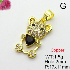 Fashion Copper Pendant  Cubic Zirconia  XFPC03719aajl-L024